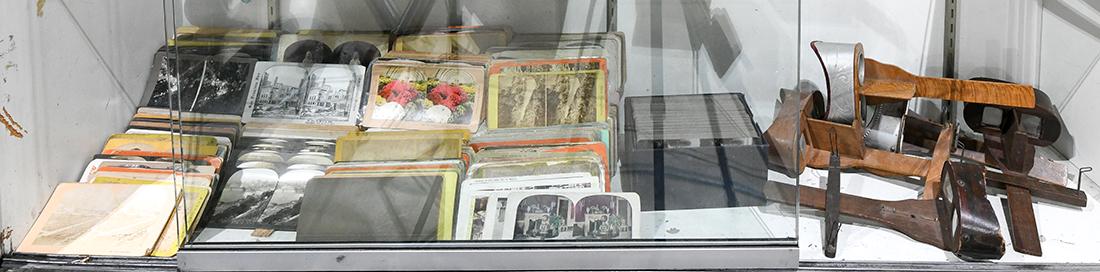 (lot of 300+) Collection of (5) stereo viewers and (1 of 1)