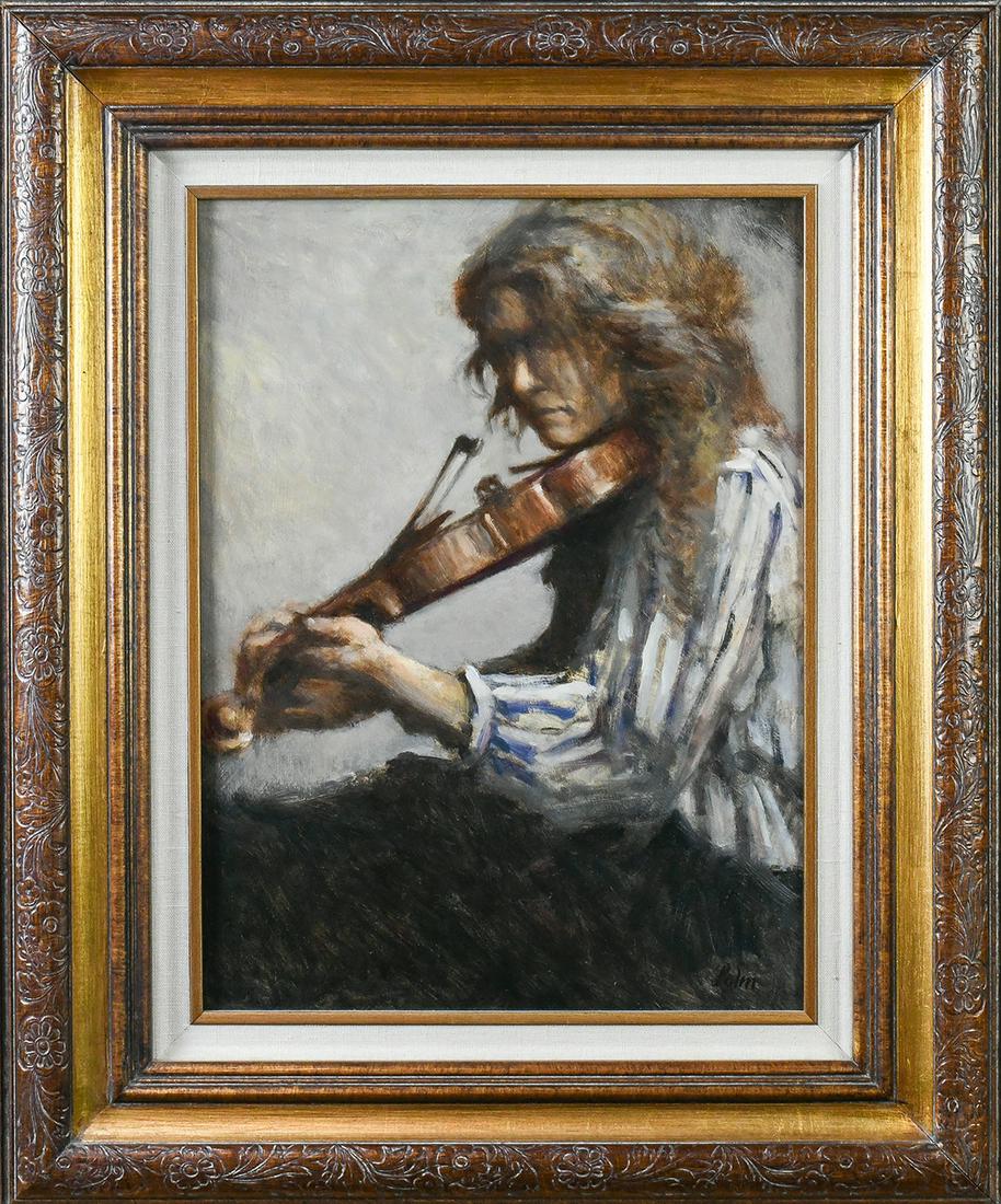 Painting, Lady Playing Violin (1 of 1)