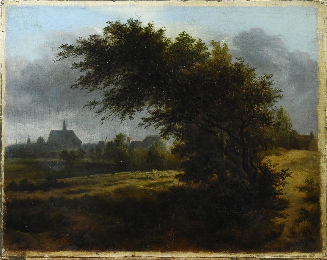 Painting, Landscape with Distant Village (1 of 1)