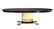 Renzo Rutili gilt bronze mounted black lacquered oval - 2