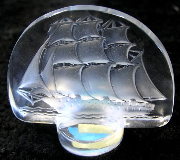 Lalique frosted crystal figural seals - 4