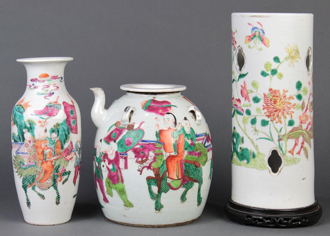 Chinese Porcelain Hat Stand, Vase and Ewer (1 of 8)