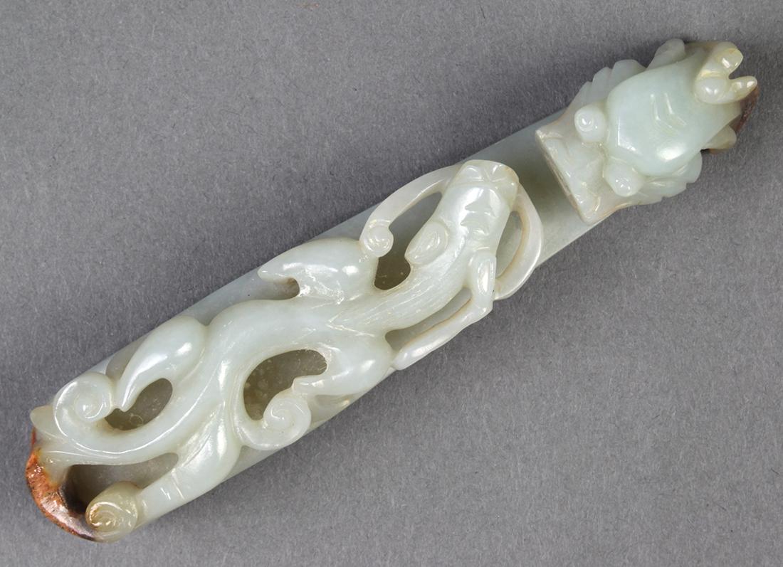 Chinese Hardstone Dragon Belt Hook (1 of 4)