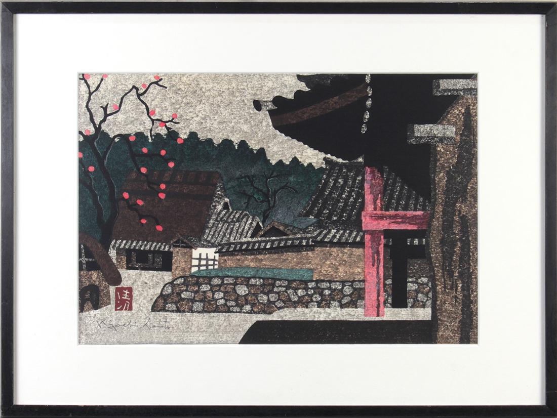 Japanese Modern Woodblock Print, Saito Kiyoshi (1 of 2)