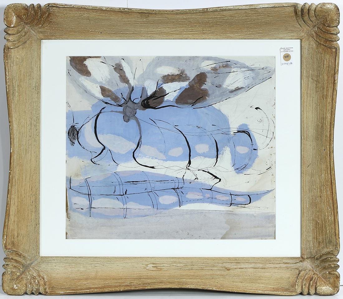 Gouache, Attributed to Paul Jenkins (1 of 1)