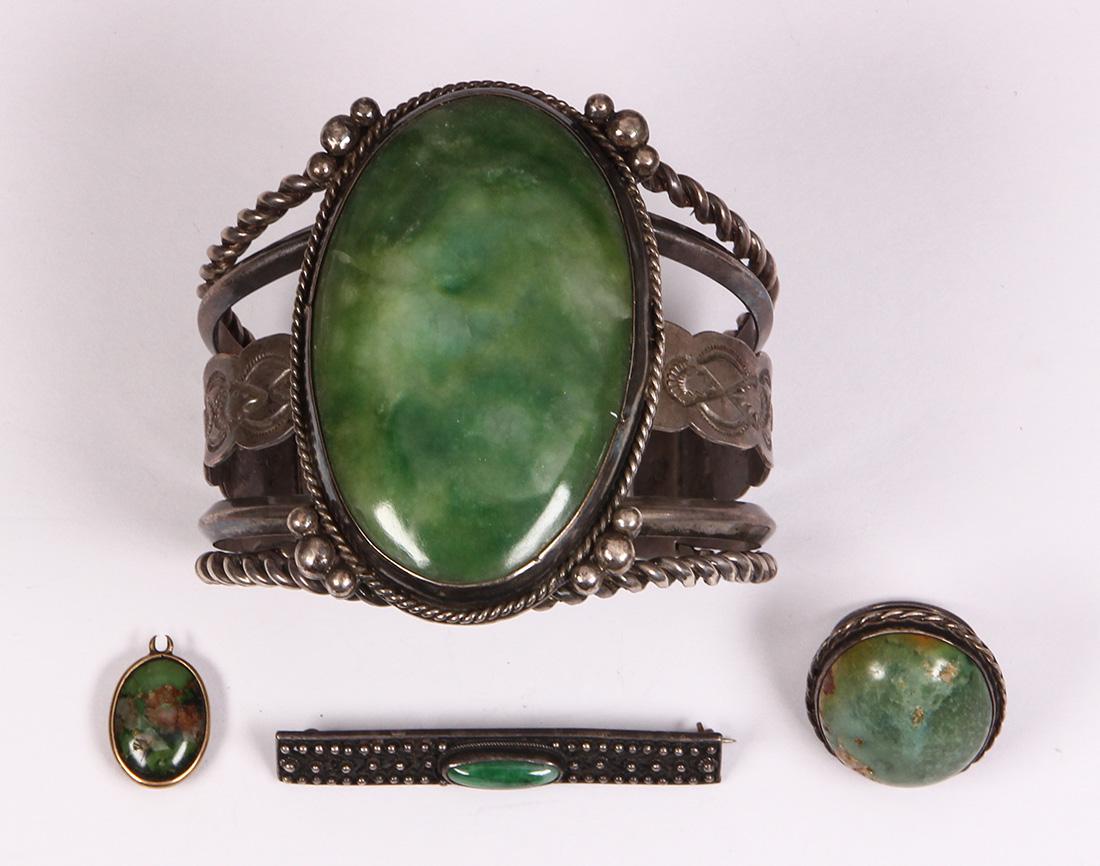 Multi-stone, silver, 9k yellow gold jewelry (1 of 2)