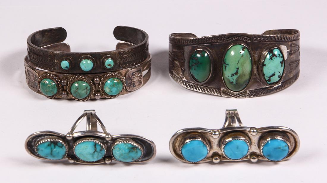 Native American multi-stone silver jewelry (1 of 3)