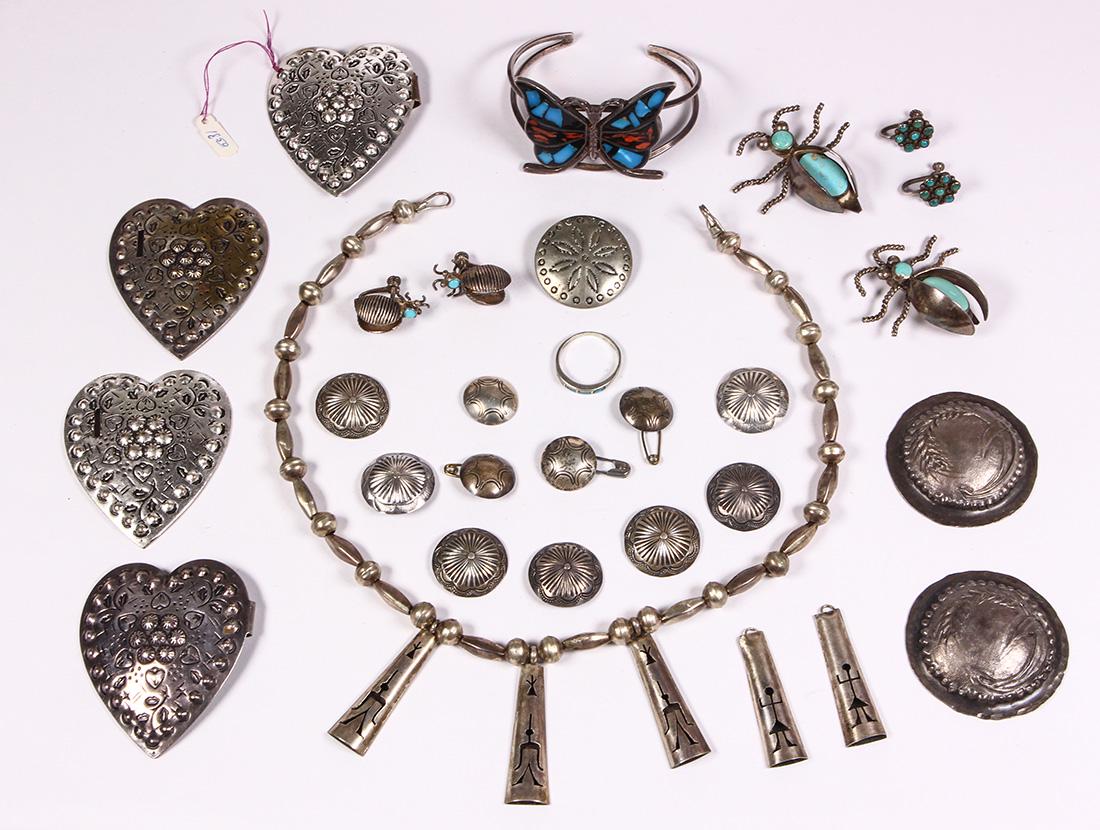 Collection of multi-stone, sterling silver, silver (1 of 2)