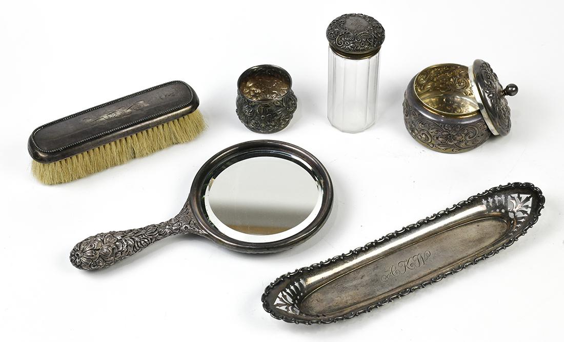 Associated Gorham sterling silver vanity set (1 of 2)