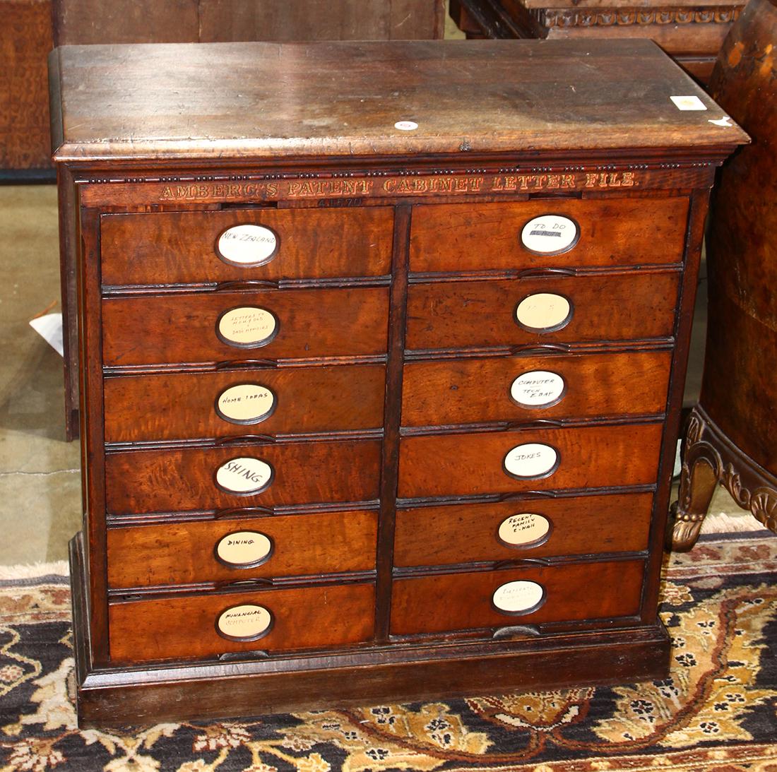 Early Amberg's Patent Cabinet Letter File (1 of 1)
