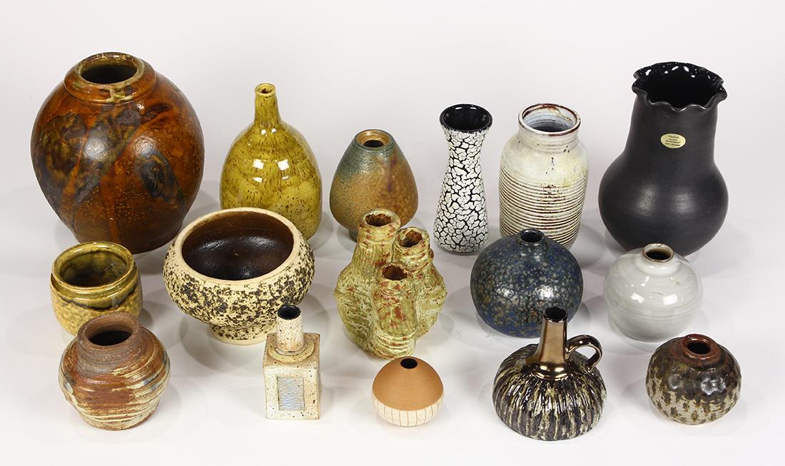 Modern German and Danish pottery group including Mobach (1 of 6)