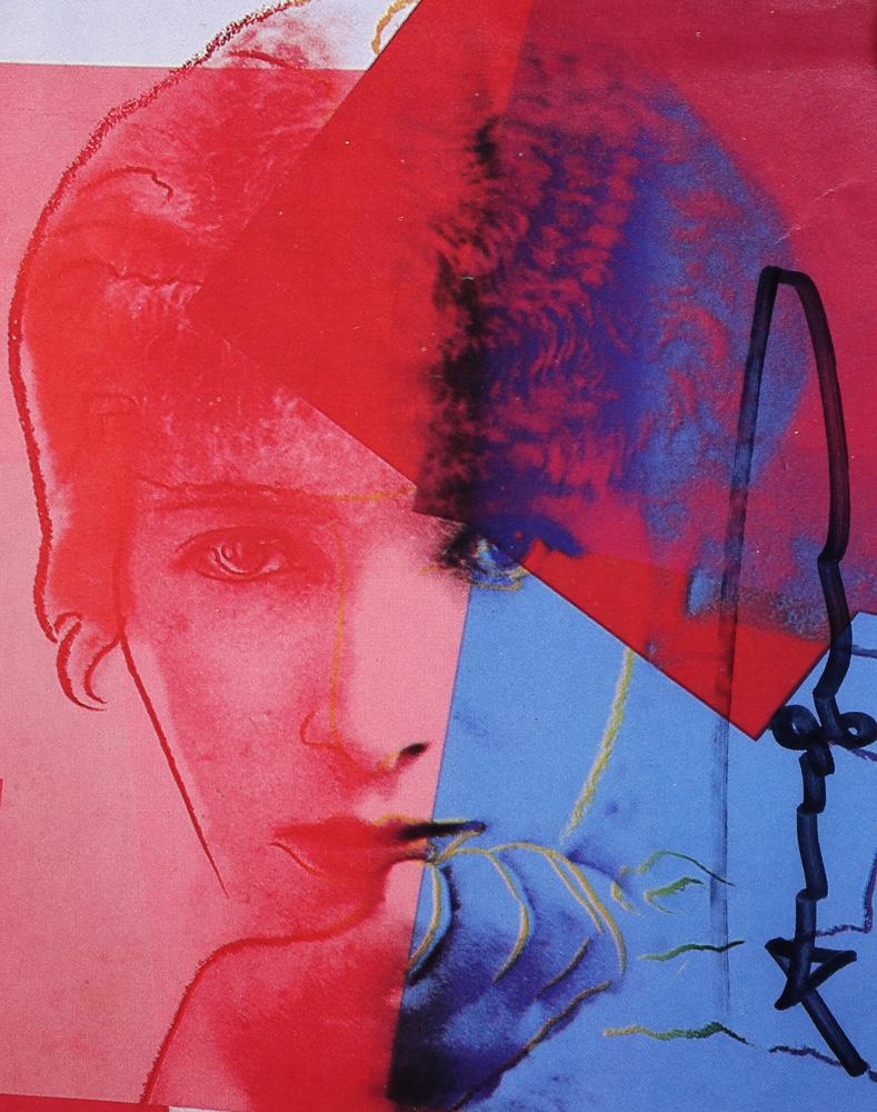 Exhibition invitation, Andy Warhol: Andy Warhol (American, 1928-1987), "Sarah Bernhardt (Announcement/Invitation," 1980, offset invitation to the exhibition at the Jewish Museum, New York City, 1980/1981, signed in black marker, sheet (