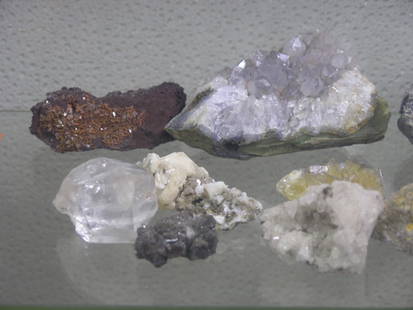 Minerals and crystal clusters: Group of minerals and crystal clusters