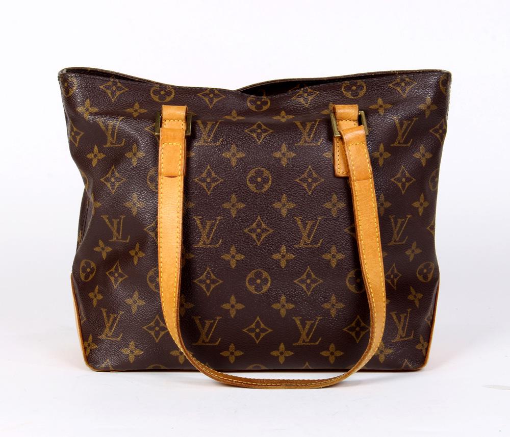 Louis Vuitton Cabas Piano shoulder bag: Louis Vuitton Cabas Piano shoulder bag, executed in brown Monogram Coated Canvas, 27 x 24 x 12 cm