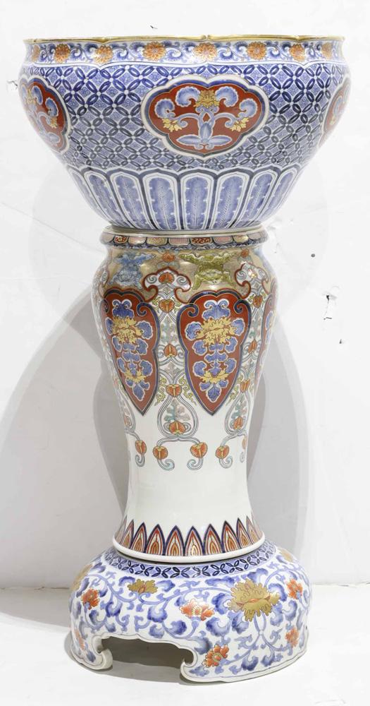 Japanese Imari Three-parts Jardiniere, Meiji - Nov 17, 2019 | Clars