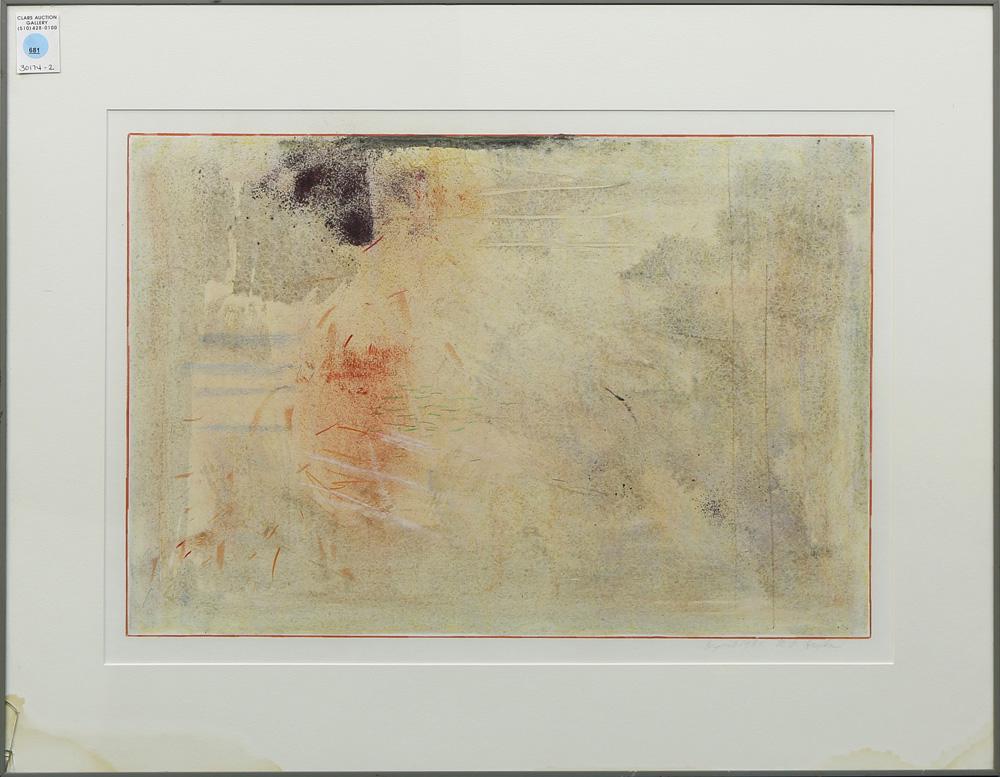 Work on paper, American School: American School (20th century), Untitled, 1986, pastel and colored pencil on paper, signed "M.G. Hayden" and dated lower right, overall (with frame): 23"h x 29"w