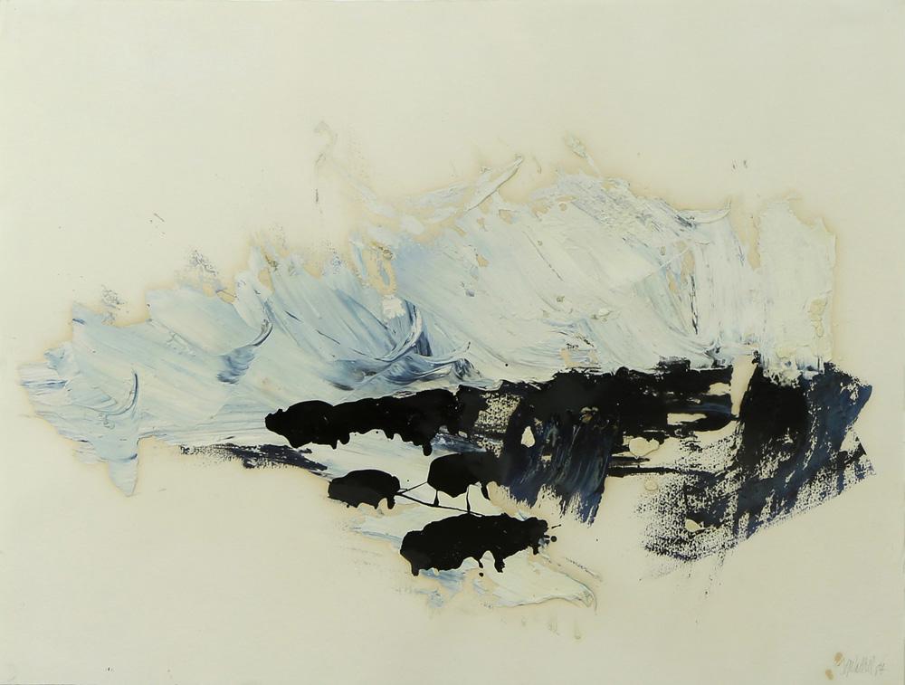 Painting, Theodore Waddell: Theodore Waddell (American, b. 1941), Untitled, 1984, oil on paper, signed and dated lower right, overall (with frame): 24.5"h x 30.5"w