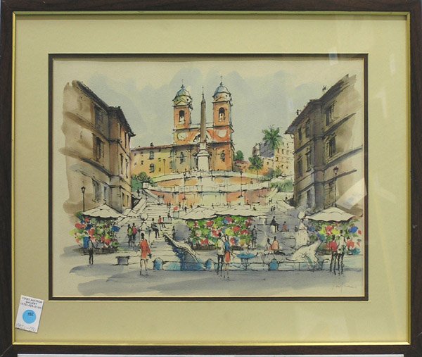 Drawing Piazza di Spagna Spanish Steps