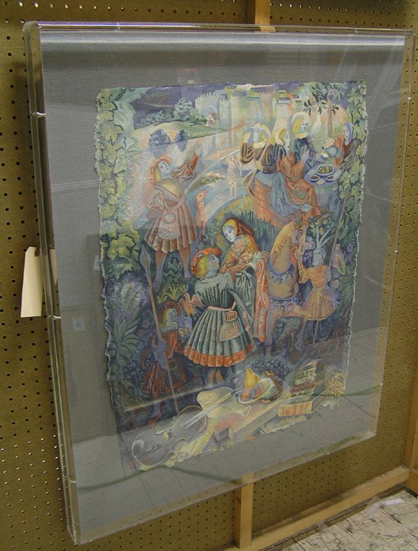 Lithograph, Lev Mechberg, Russian