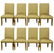 (lot of 8) Custom contemporary high back dining chairs