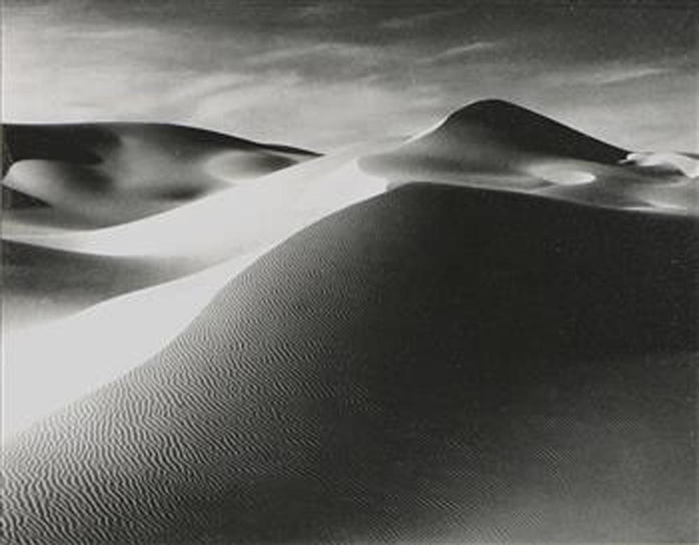 Photograph, Horace Bristol: Horace Bristol (American, 1909-1997), White Sands of New Mexico," 1932, gelatin silver print, signed on label verso, sheet: 5"h x 6"w, overall (with mat): 13"hx 16"w