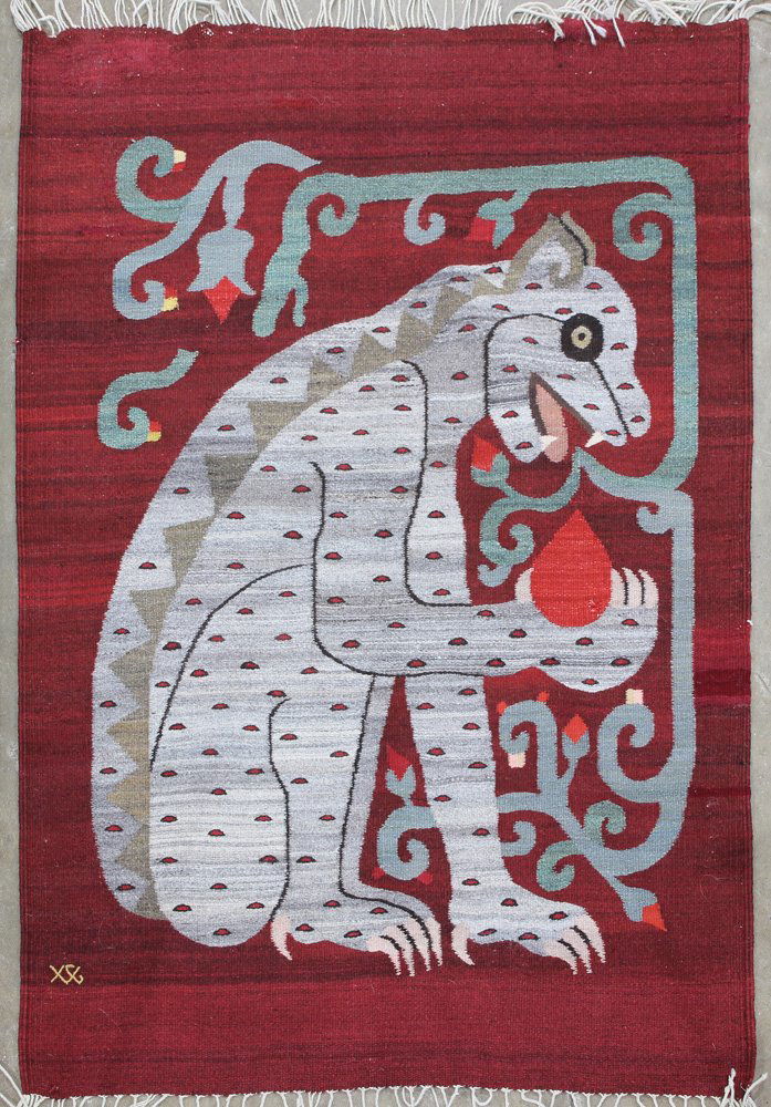 A flatweave pictorial carpet (1 of 1)