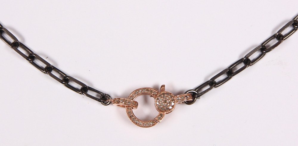 Diamond, silver gilt necklace (1 of 2)