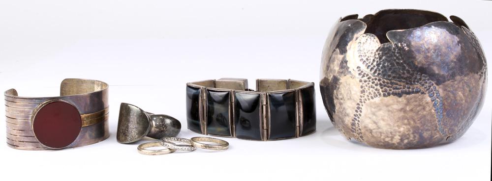 (Lot of 7) Multi-stone, sterling silver jewelry (1 of 1)