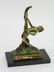 4020: Art Nouveau bronze clad nude female