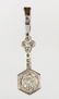 Diamond and 14k white gold pendant-enhancer - 2