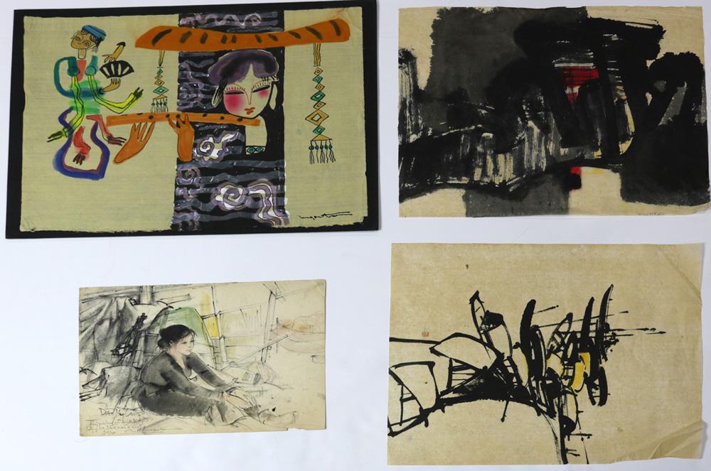 Watercolors, Bui Ngoc Tu and Vietnamese School (1 of 2)