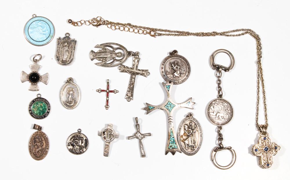 Collection of multi-stone, enamel, sterling silver, (1 of 1)