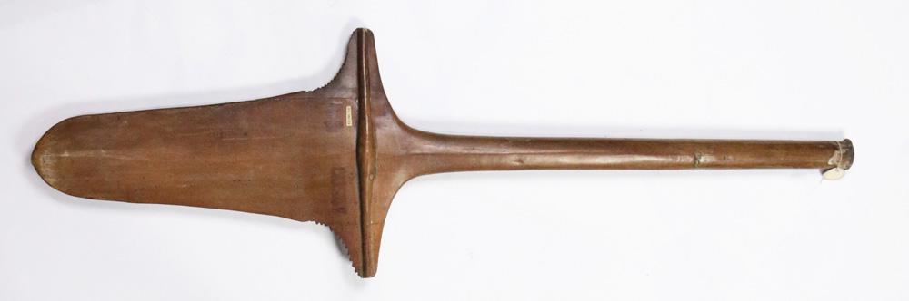 Polynesian paddle or club with nice signs of use and (1 of 4)