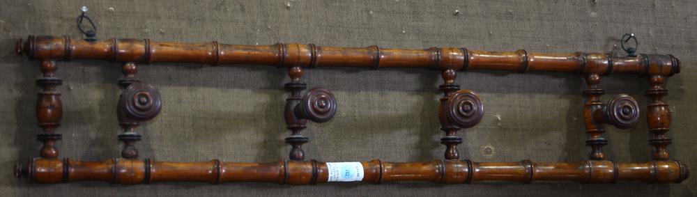 Aesthetic Movement style bamboo coat rack (1 of 1)