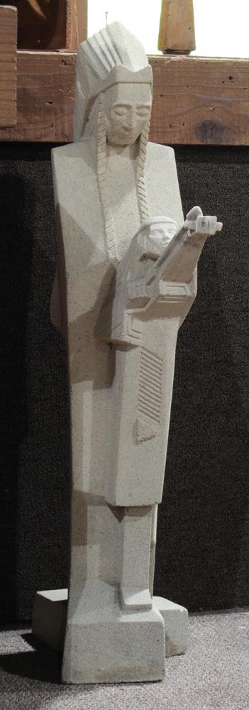 A Frank Lloyd Wright Foundation Nakomis sculpture (1 of 5)