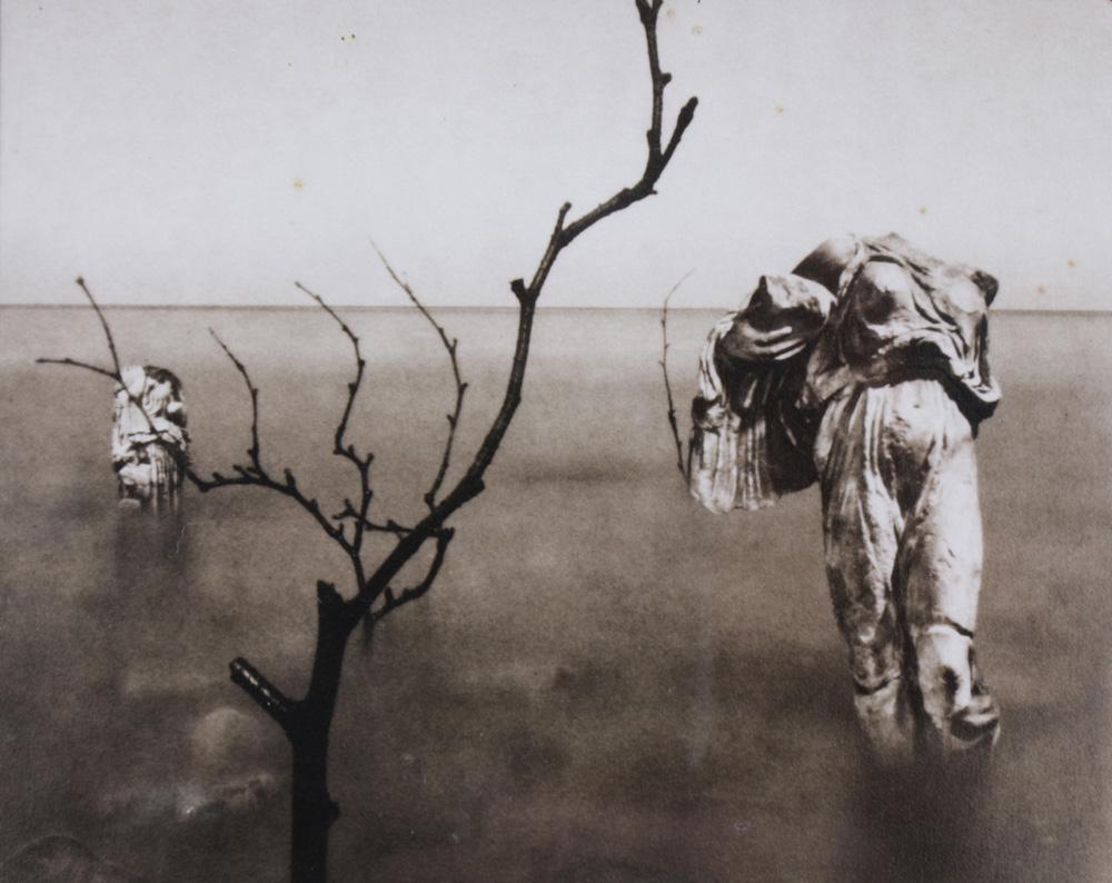 Photograph, Ruth Thorne Thomsen: Ruth Thorne Thomsen (American, b. 1943), "Parable II, Songs of the Sea," 1991, sepia toned print, pencil signed lower right, titled lower left, dated lower center, edition 3/25, image/sheet: 4.75"h x