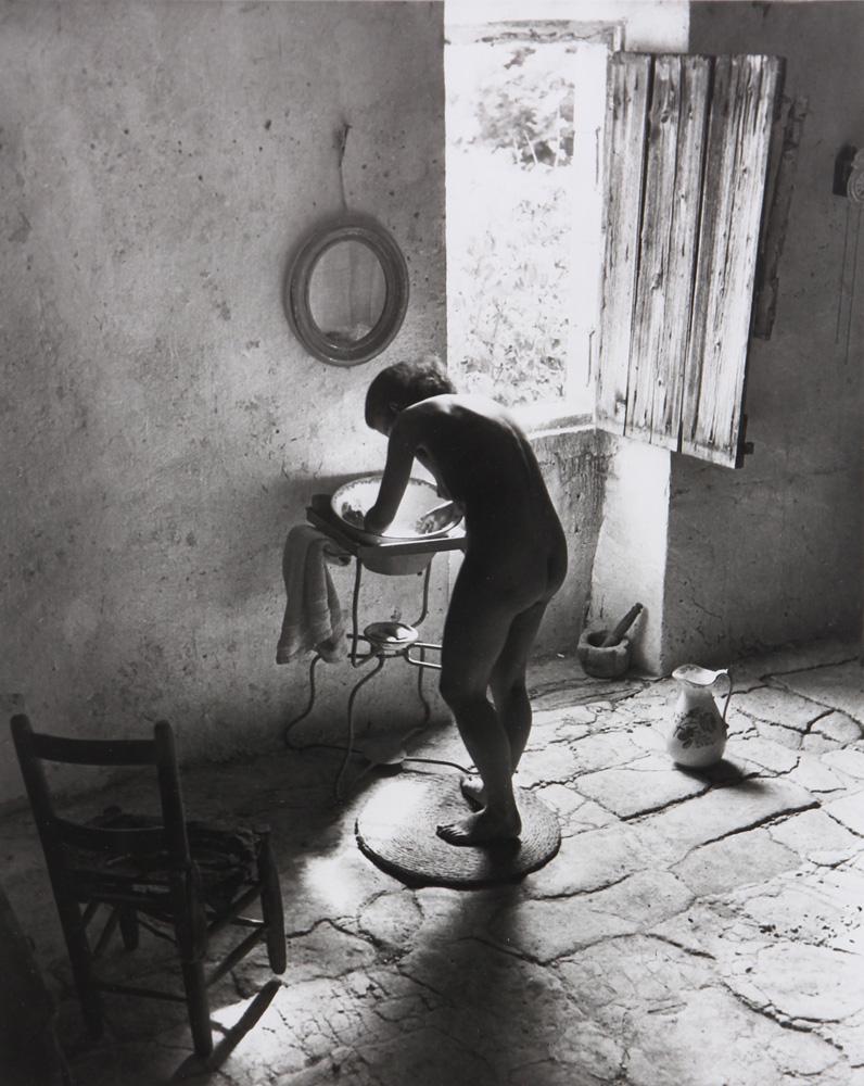 Photograph, Willy Ronis: Willy Ronis (French, 1910-2009), "Le Nu Provencal," 1949, gelatin silver print, signed lower right, pencil signed titled, and dated verso, printed 1987, image: 12"h x 9.75"w, sheet: 16"h x 12"w, overa