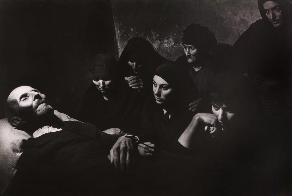 Photograph, W. Eugene Smith: W. Eugene Smith (American, 1918-1978), "Spanish Wake," 1951, gelatin silver print, signed with stylus lower right, image/sheet: 19"h x 28.5"w, overall (with mat): 29.75"h x 38.25"w