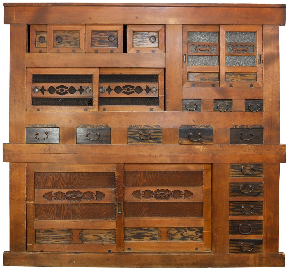 (lot of 2) Japanese Mizuya Kitchen Tansu (1 of 6)