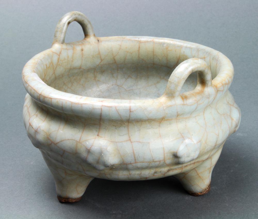A Chinese Guan-style Tripod Censer (1 of 4)