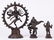(lot of 3) Hindu Bronze Figures of Shiva, Krishna,
