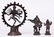 (lot of 3) Hindu Bronze Figures of Shiva, Krishna, - 2
