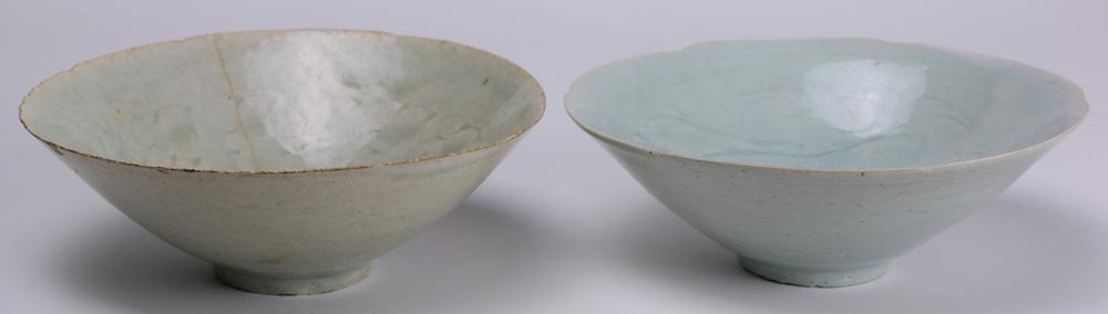 (lot of 2) Two Chinese song-style Qingbai bowls (1 of 5)