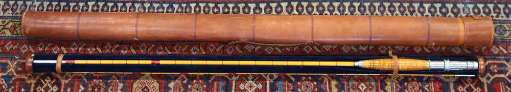 Cased antique fly rod fishing rod (1 of 1)