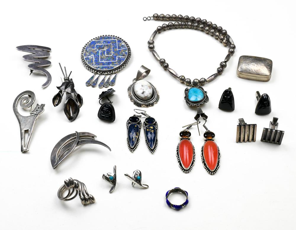 Collection of multi-stone, sterling silver, silver (1 of 1)