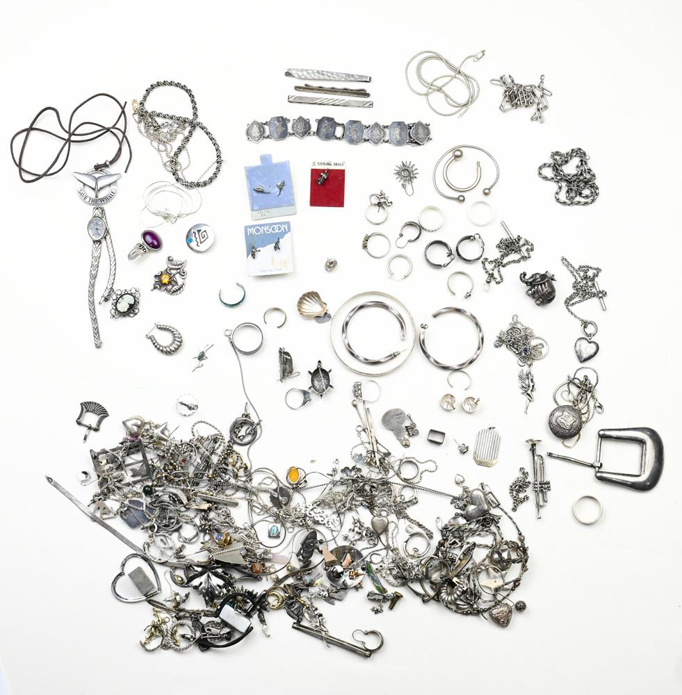 Collection of enamel, sterling silver, silver, metal (1 of 1)