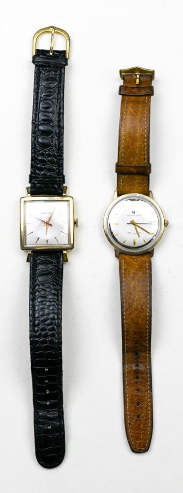 (Lot of 2) Hamilton gold-filled wristwatches (1 of 1)