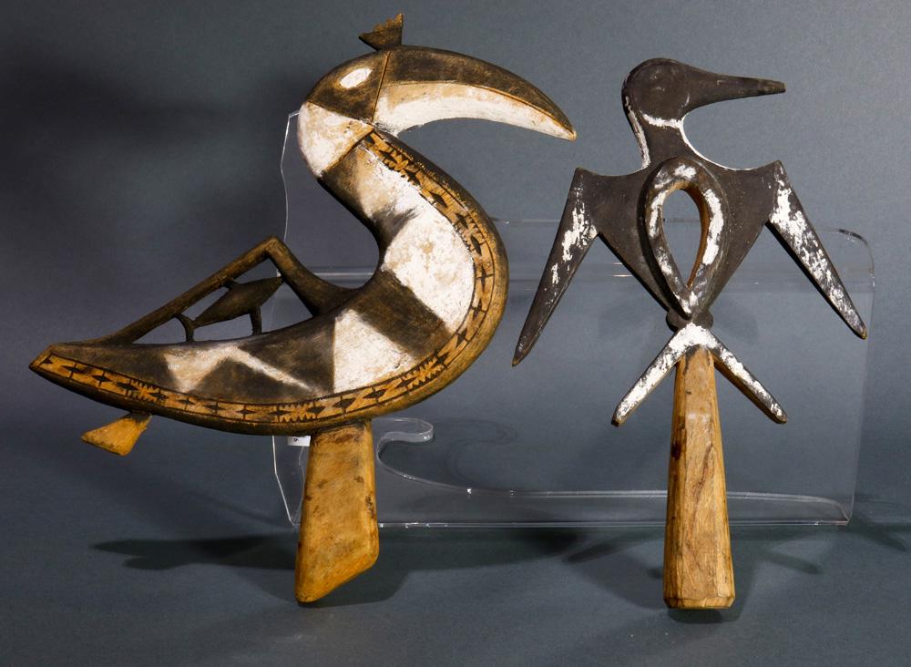 A grouping of Oceanic ceremonial dance bird-shaped hand (1 of 4)