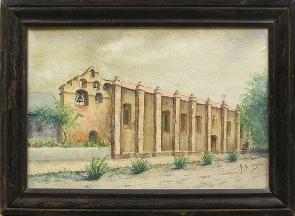 Watercolor Mission Bells Marie Ney