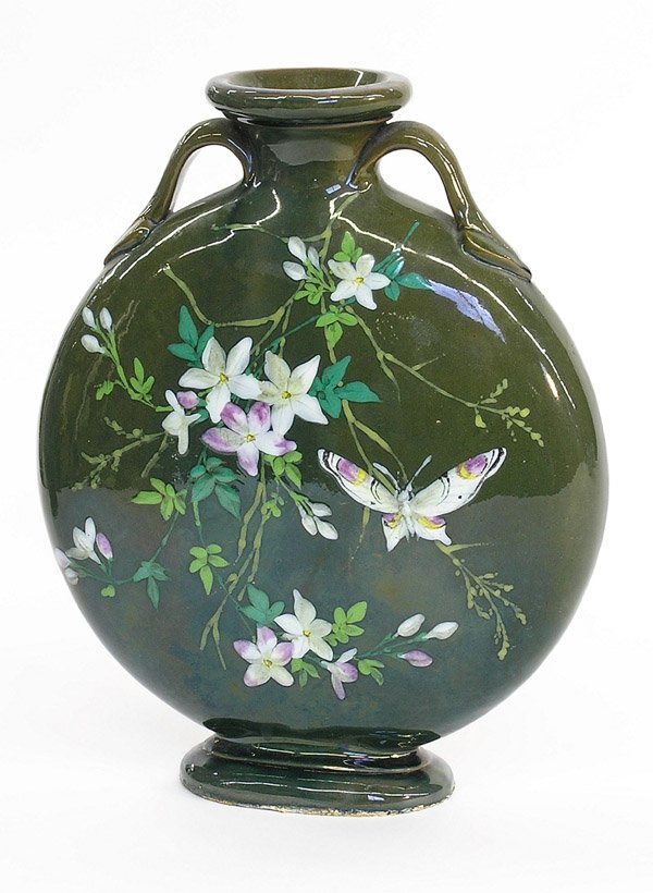 Art Pottery moon flask vase